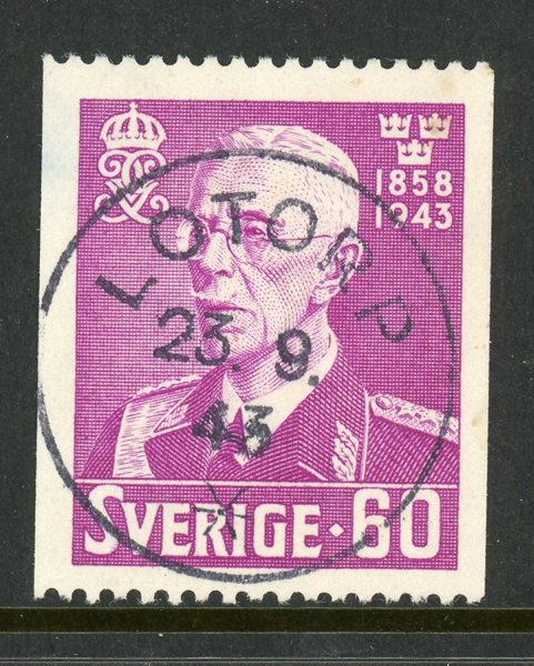 F346 Lotorp 23.9.43, lyxstämplat ex.