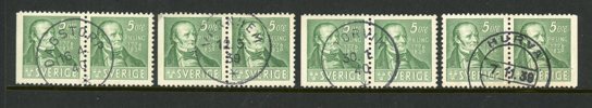 F318BC/CB; 4ex med vackra stämplar.