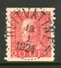 F180 Hvitvattnet 19.1.24, lyx-stämpel på tonat papper