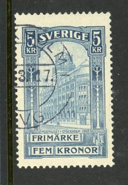 F65vm, omvända kronor, Stockholm 1917.