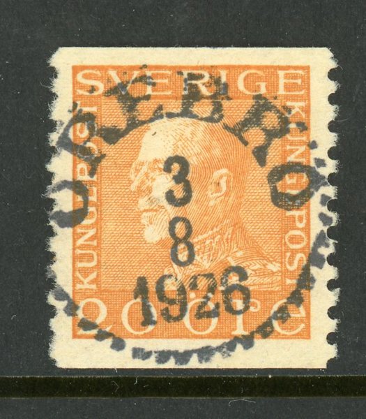 F181 Örebro 3.8.26, lyx-stämpel.