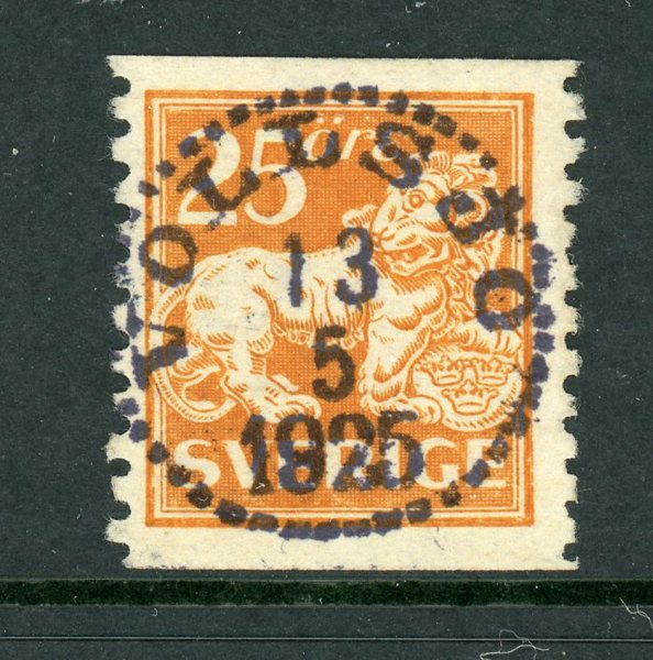 F147 Vollsjö 13.5.25, perfekt stämpel.