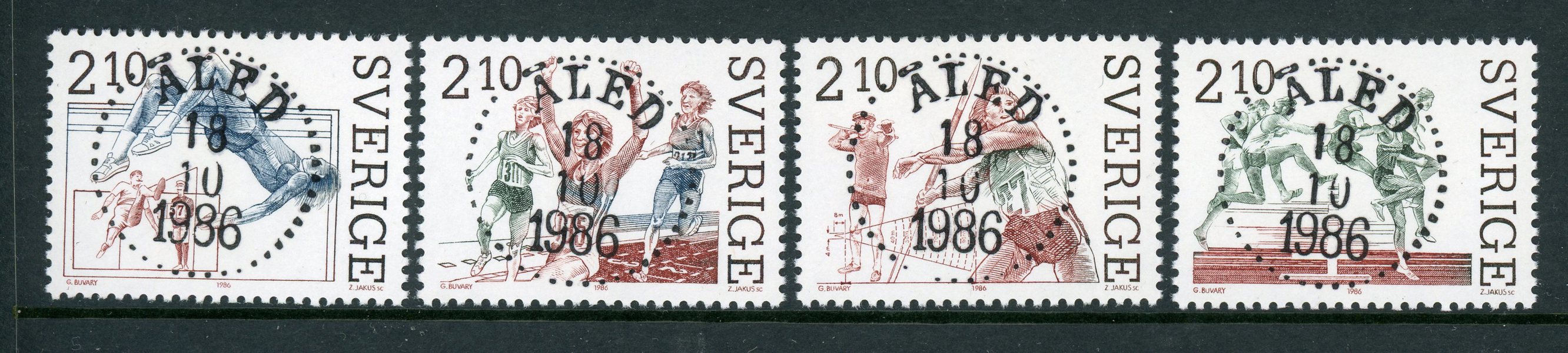 F1420-23 Åled 18.10.86, fyra superlyx-exemplar.