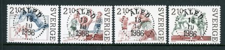 F1420-23 Åled 18.10.86, fyra superlyx-exemplar.
