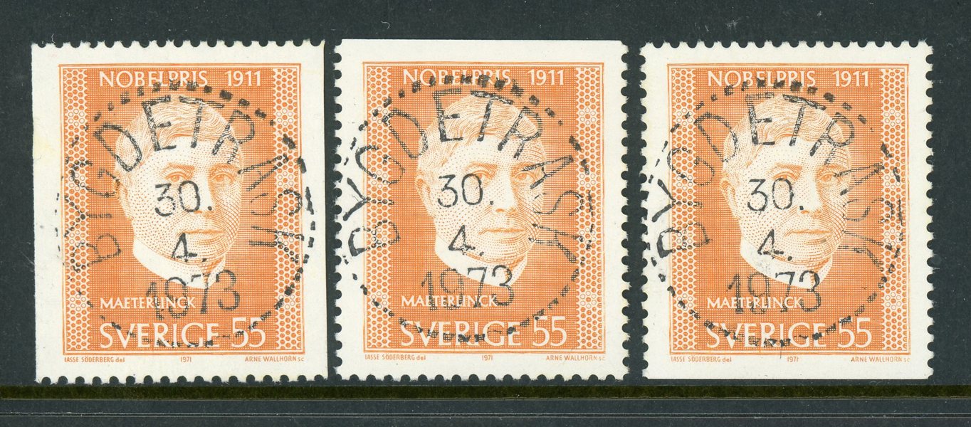 F751A,B1 och B2 Bygdeträsk 30.4.73, tre superlyx-exemplar.