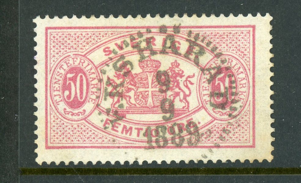 Tjänste 22A Ekshärad 9.9.89, lyx-stämplat ex.