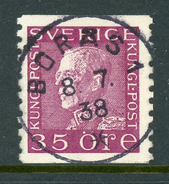 F187 Borås 8.7.38, lyxstämpel på vitt papper.