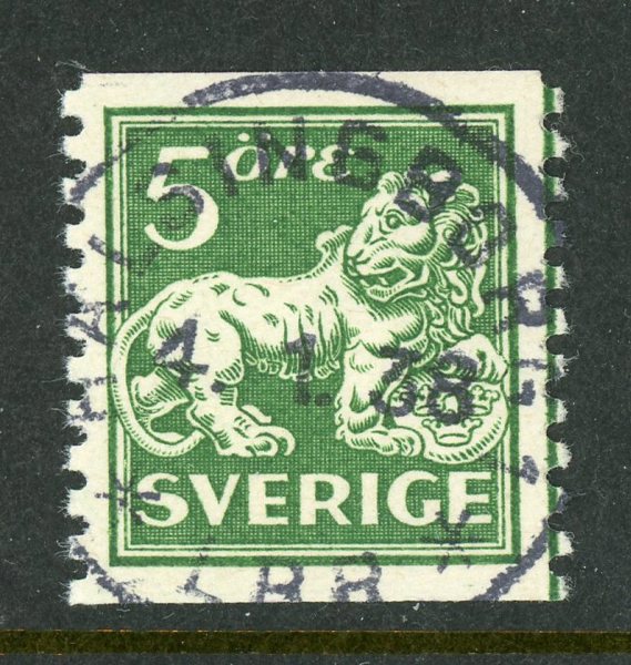 F143A Hälsingborg 4.1.38, lyxex på vitt papper.