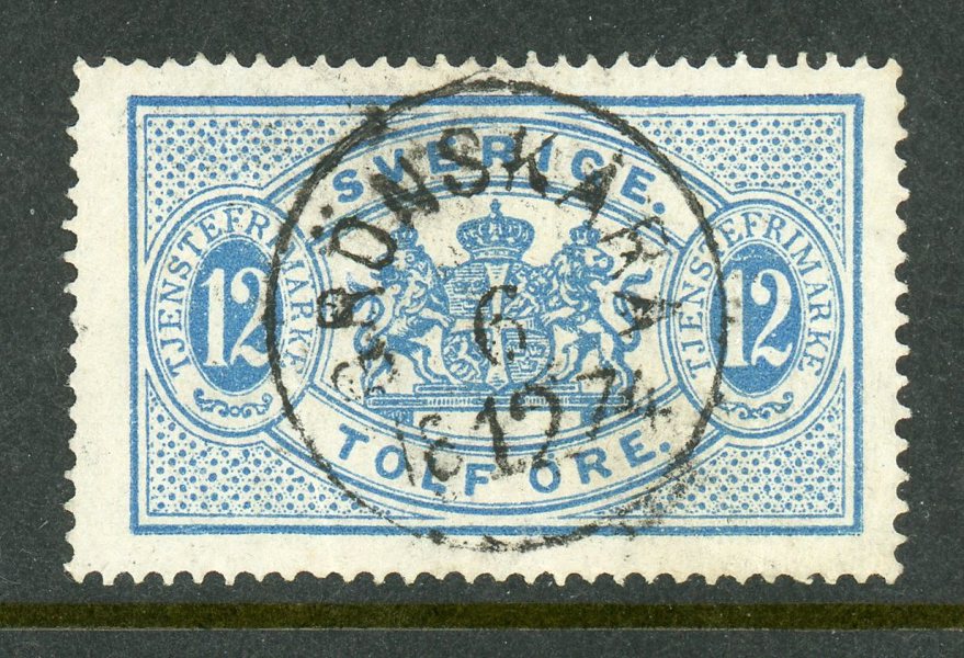 Tjänste 5 Grönskåra 6.12.74, lyxstämpel.