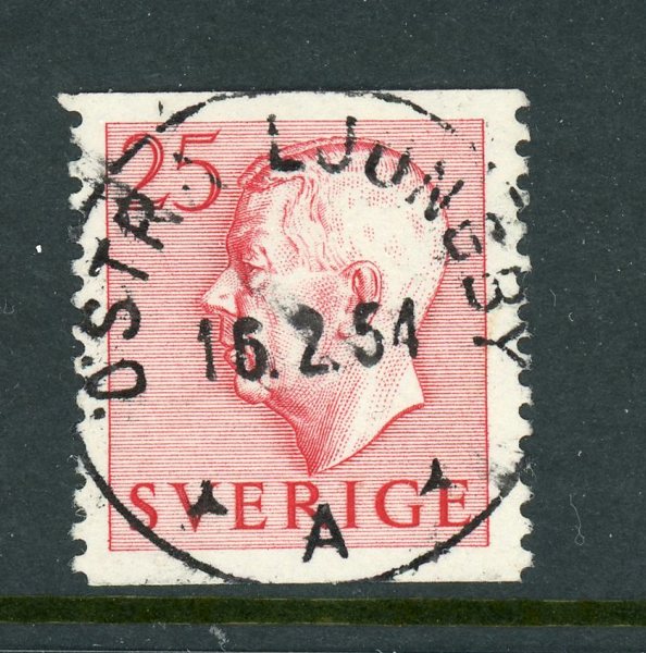 F406A Östra Ljungby 16.2.54, lyxstämpel