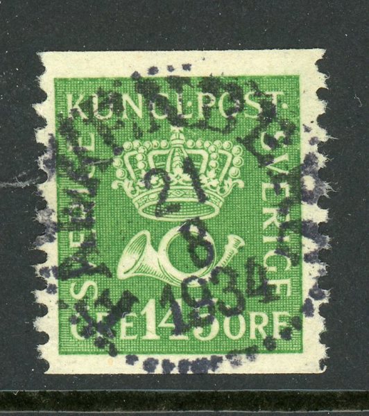 F174 Falkenberg 21.8.34, lyx på vitt papper.