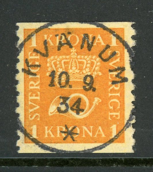 F168 Kvänum 10.8.34, superbt ex,