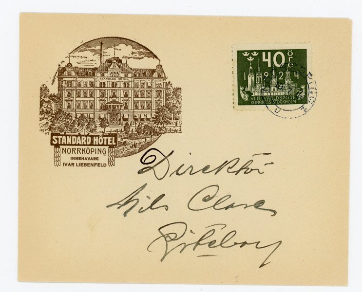 F203 Vackert Reklambrev, Norrköping 10.7.24.