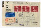 F265 (3ex), 322 Rek-censurbrev till Paraguay, Krylbo 8.11.39.
