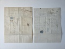 F9 och 21, två vackra brev med illustrerat innehåll, Norrköping.
