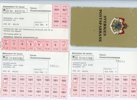 Postsparbanksbok Arlöv med sparmärken.