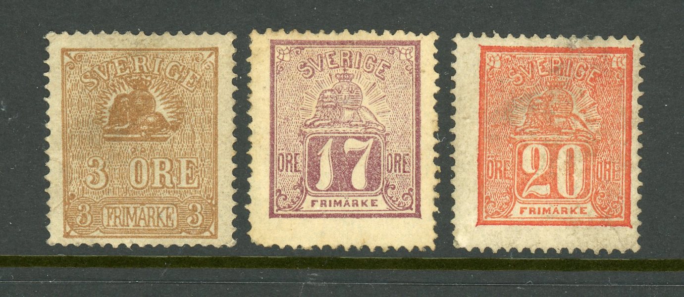 F14Bg, 15b1, 16g  x/(x) fräsch men defekt serie Lejon. F15.000kr