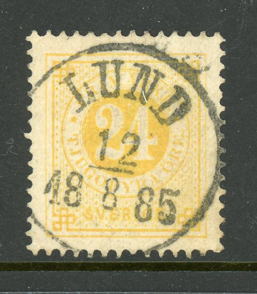 F34k Lund 12.8.85, lyxex, sign O.P.