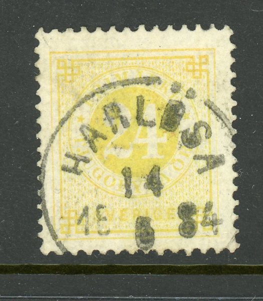 F34f Harlösa 14.5.84, prakt av citrongul.