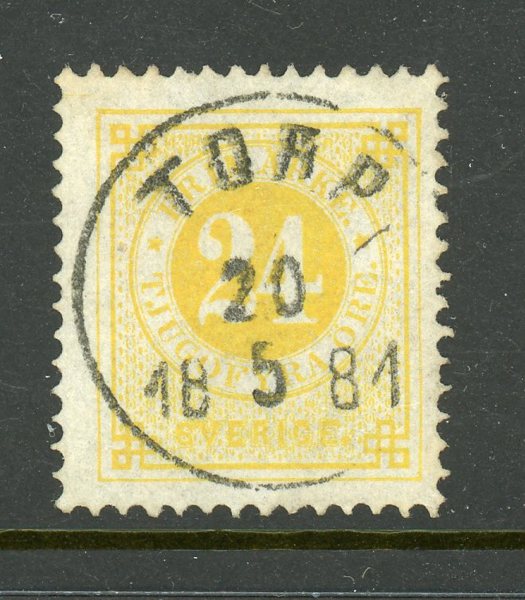 F34d Torp 20.5.81, lyxstämplat praktex, sign O.P.