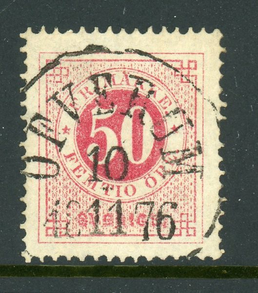 F26e Öfverum 10.11.76, lyxstämplat praktex, sign O.P.