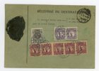 F78 i FEM-STRIP, 89(2ex), 71 Ass-adresskort till Schweiz, Stockholm 14.5.21.