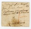 Förfil Utland: Brev från Calmar  till Lauenburg 1784.