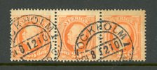 F57vm Tre-strip där höger märke har HALV krona.