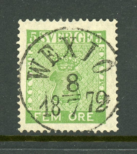 F7 Wexiö 8.7.72, lyx-stämplat prakt-exemplar.