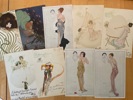 Vykort: Raphael Kirchner; 14st olika gamla.