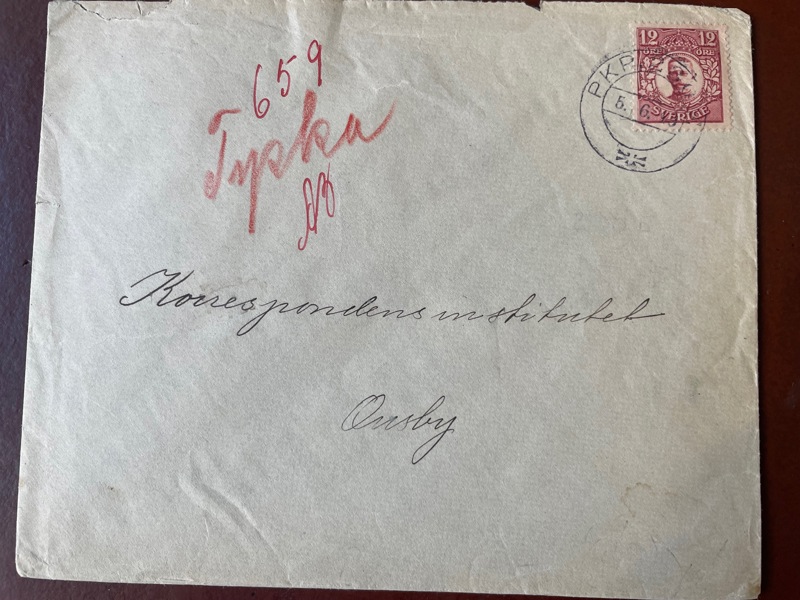 F83 på brev, PKP 280E 5.6.19, Postal 400kr.