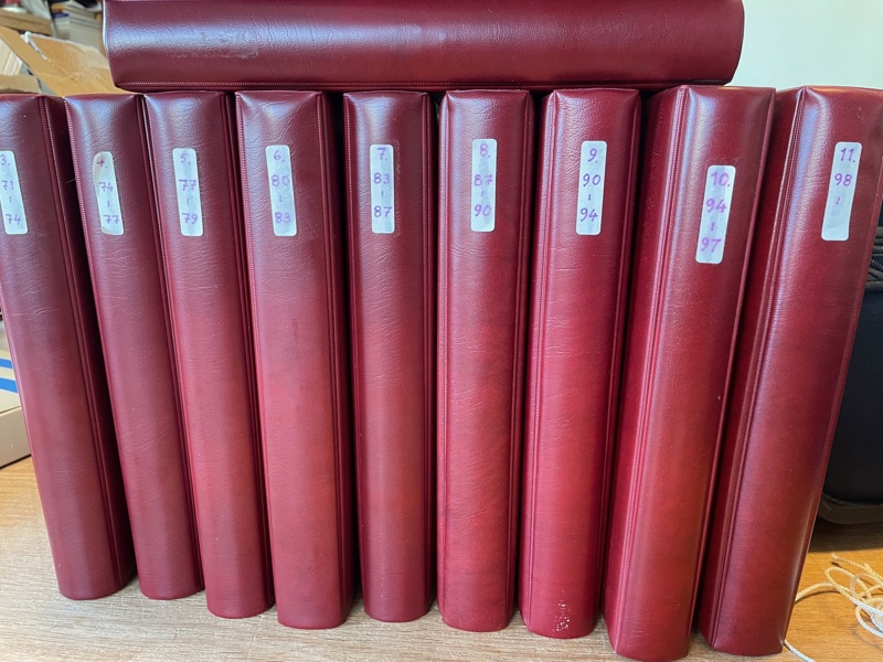FDC: samling 1952-2000talet i 11 fina SAFE-pärmar.